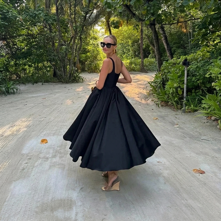 Elegante Jurk met Hoge Taille
