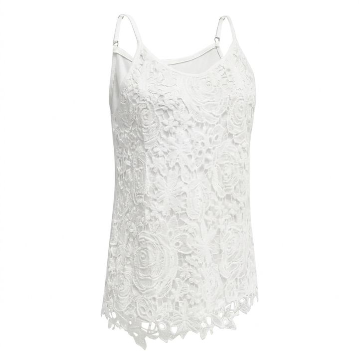 Dames Tanktop van Kant met V-Hals