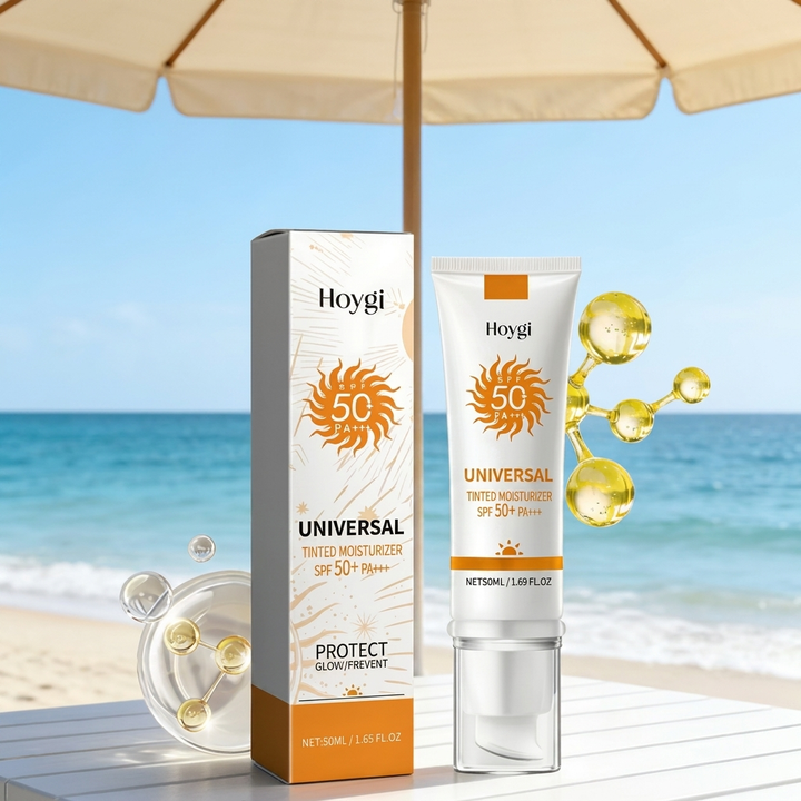 Getinte moisturizer met SPF – beschermt