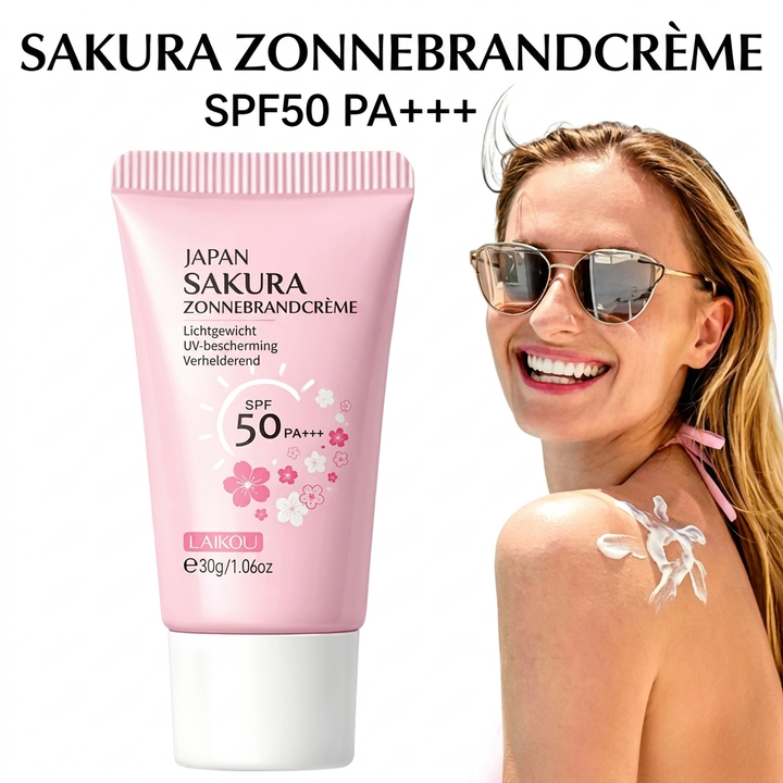 SPF50+ zonnebrandcrème met sakura