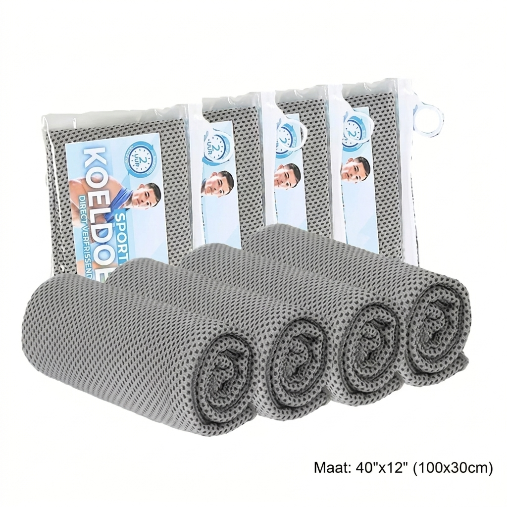 Set van 4 koelhanddoeken