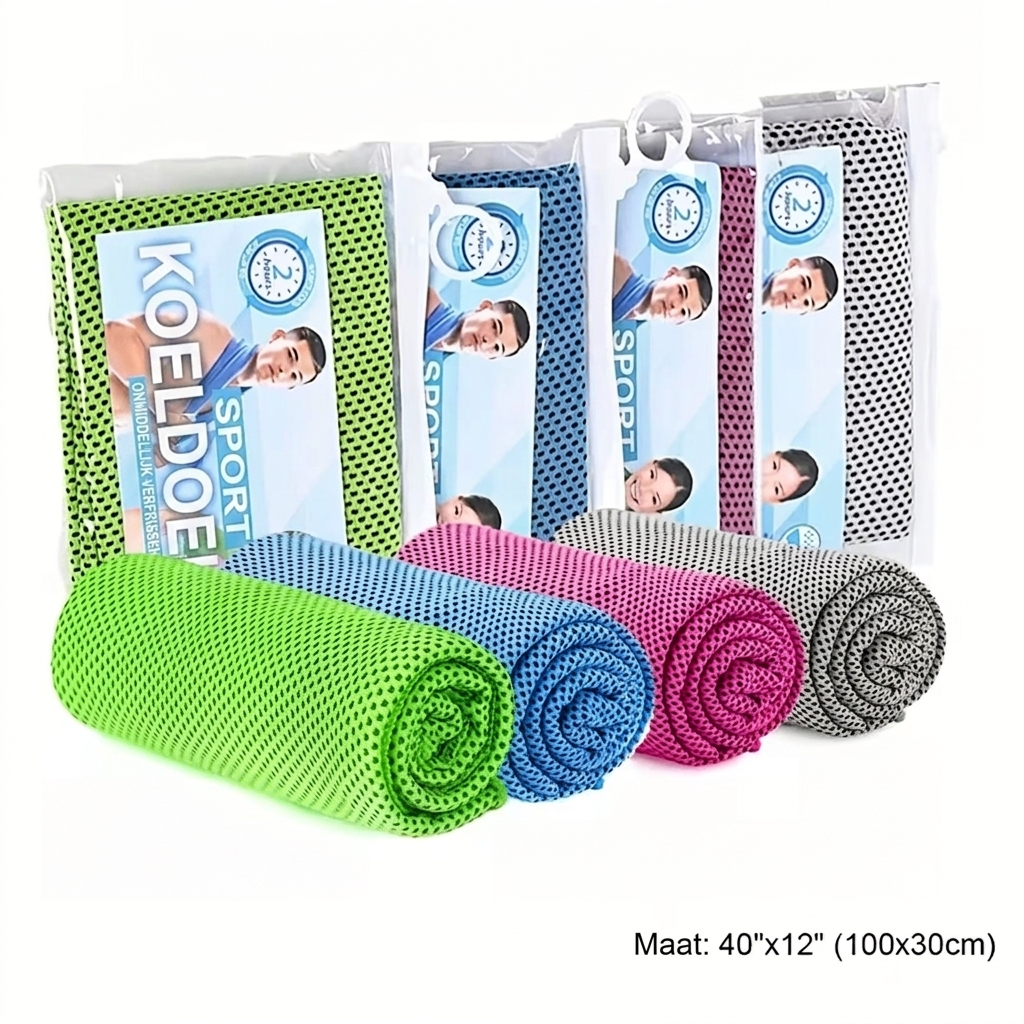 Set van 4 koelhanddoeken