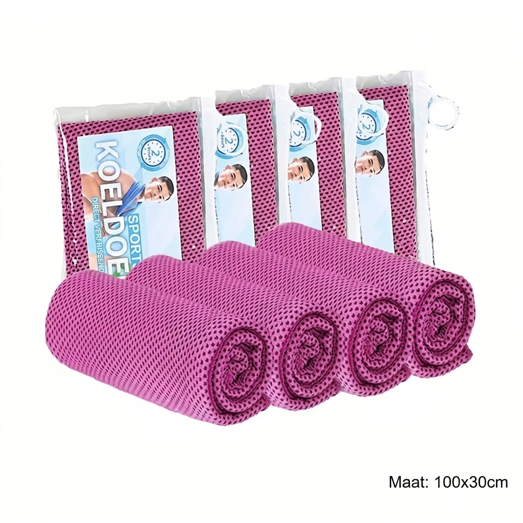 Set van 4 koelhanddoeken