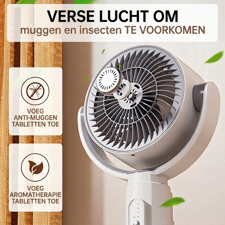 Stille vloerventilator – Afstandsbediening oscillatie