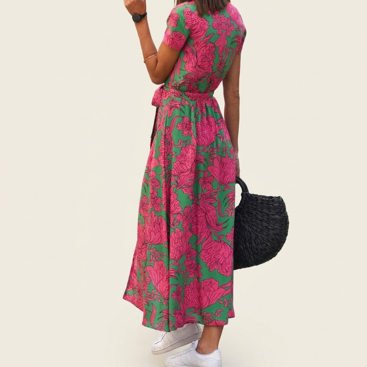 Modieuze Strandjurk Met Print Voor Dames