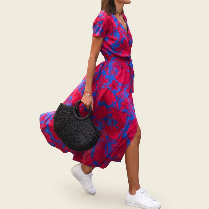 Modieuze Strandjurk Met Print Voor Dames