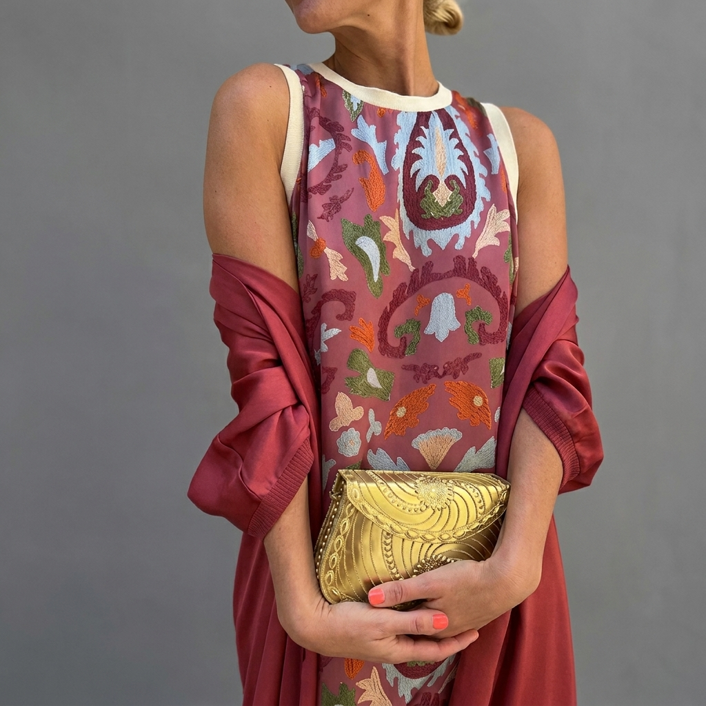 Dames Jurk met Cape en Elegantie