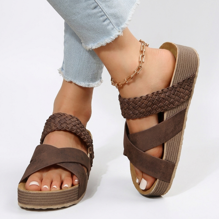 Vrouwen platformsandalen grote maten vrijetijd