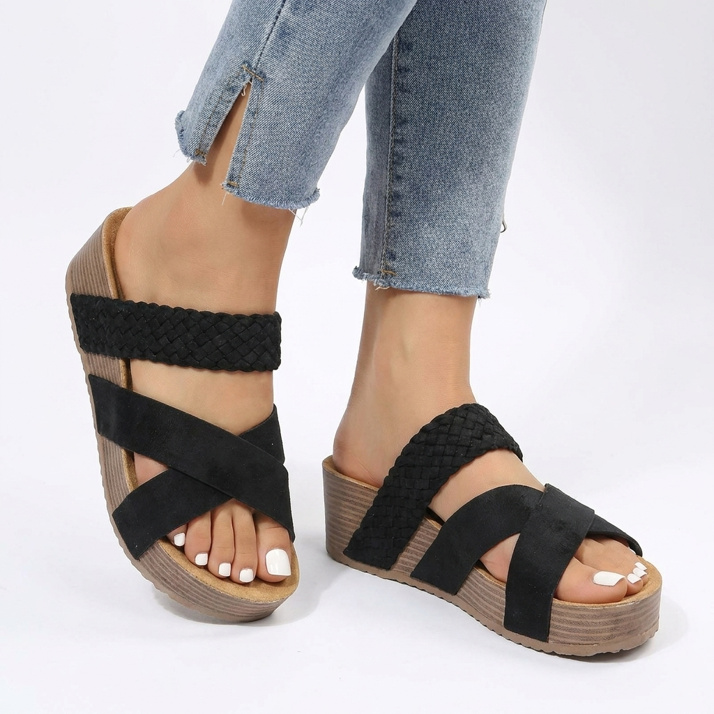 Vrouwen platformsandalen grote maten vrijetijd