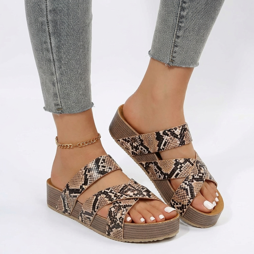 Vrouwen platformsandalen grote maten vrijetijd