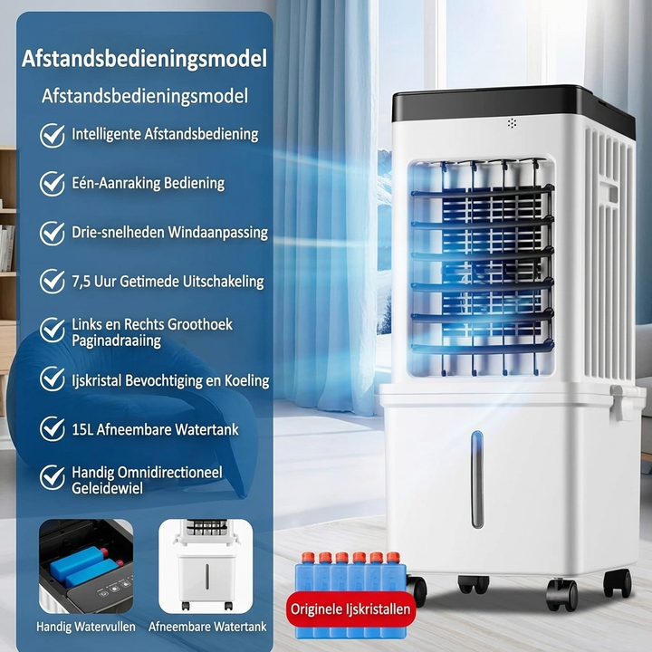 Draagbare mini-bureaufan met oscillatie