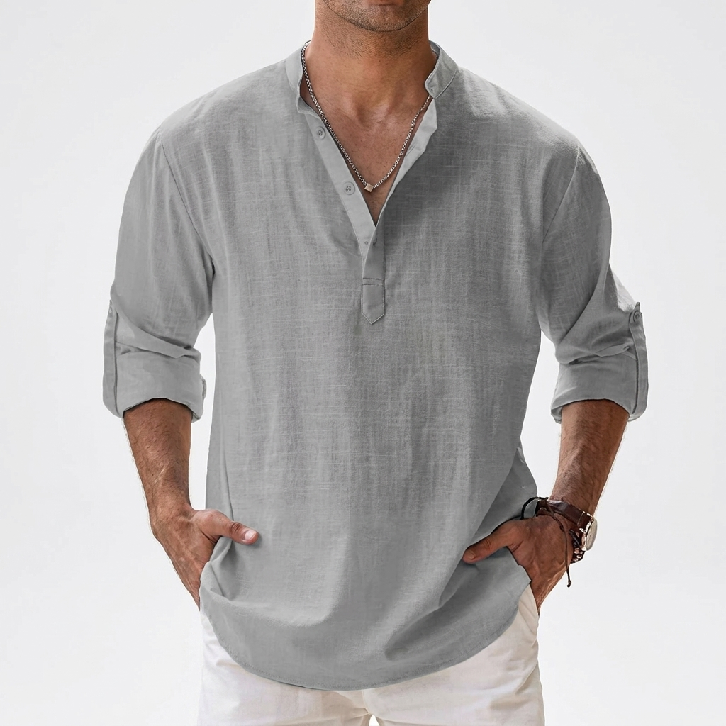 Modieus ruimvallend casual sportshirt