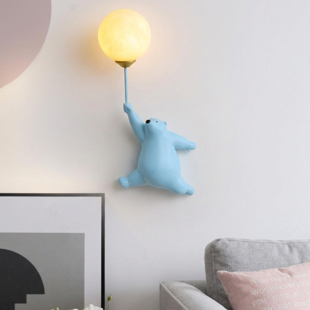 Wandlamp met ballonbeer