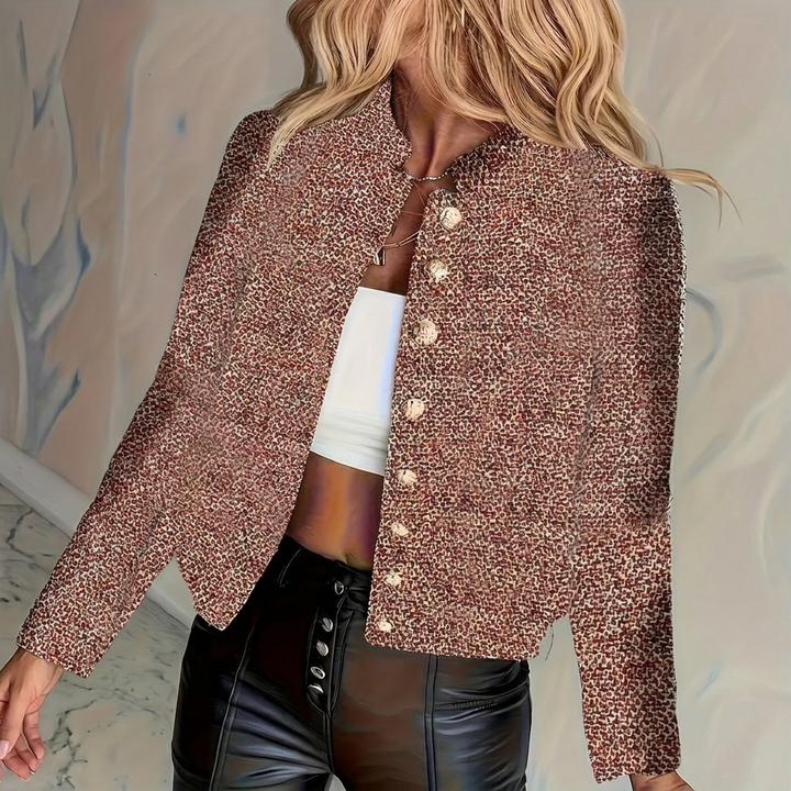 Korte Blazer met Gouden Knopen
