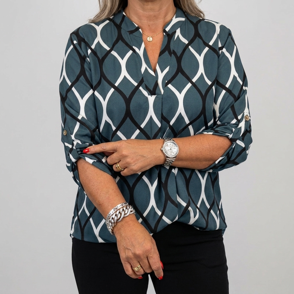Blouse met Grafische Print