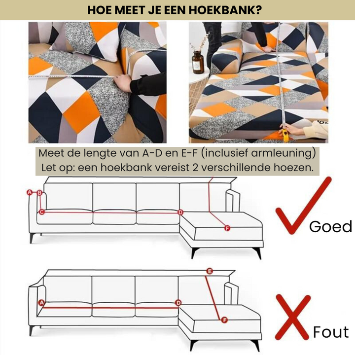 Elastische Bankhoes - Stretch Beschermhoes voor Bank