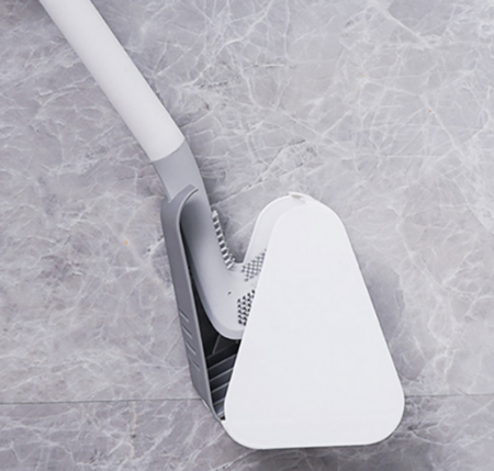 Siliconen Toiletborstel met Houder – Hygiënisch en Makkelijk Schoon te Houden, Bereikt Alle Hoeken en Gaatjes