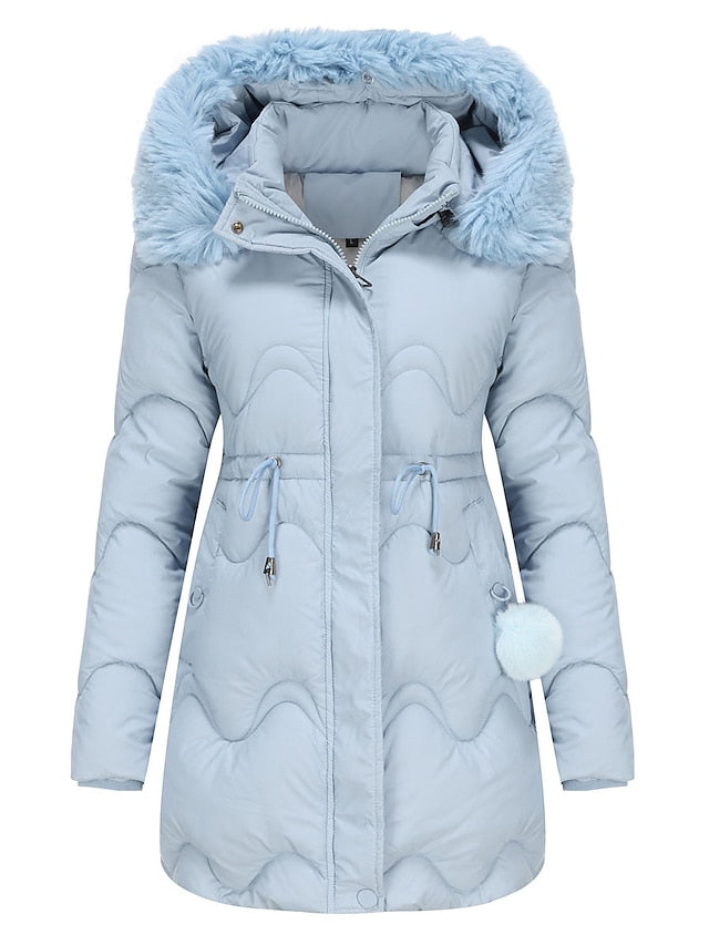 Elegante gevoerde Dames winter jas - Viviene