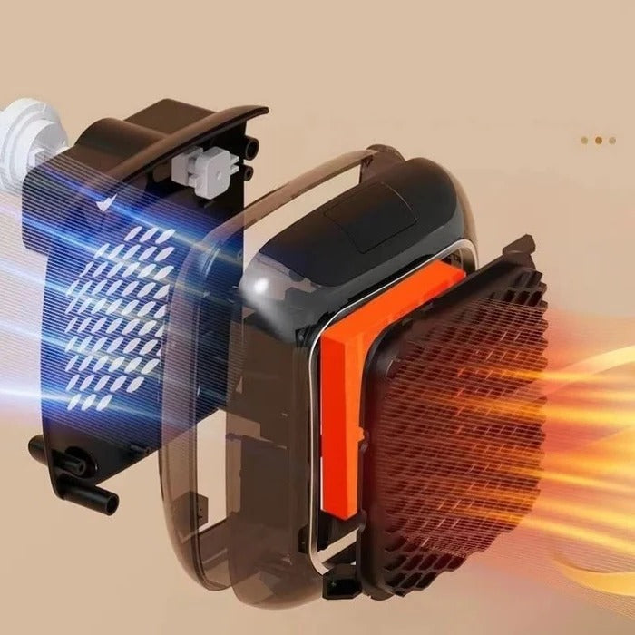 Stopcontactkachel 800W met thermostaat en 12 uur timer