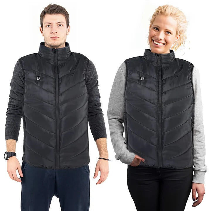 Lichte verwarmde unisex bodywarmer met 10.000 mAh powerbank