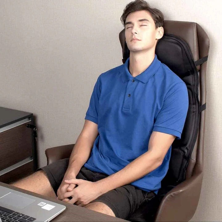 Massagekussen voor de hele rug met warmte voor nek en rug