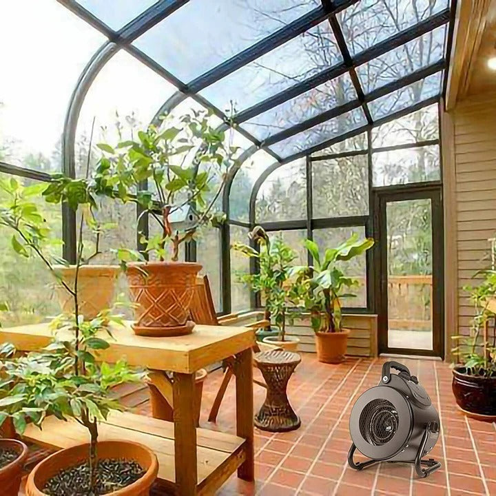 Robuuste ventilatorkachel 1500 W van metaal met IPX4