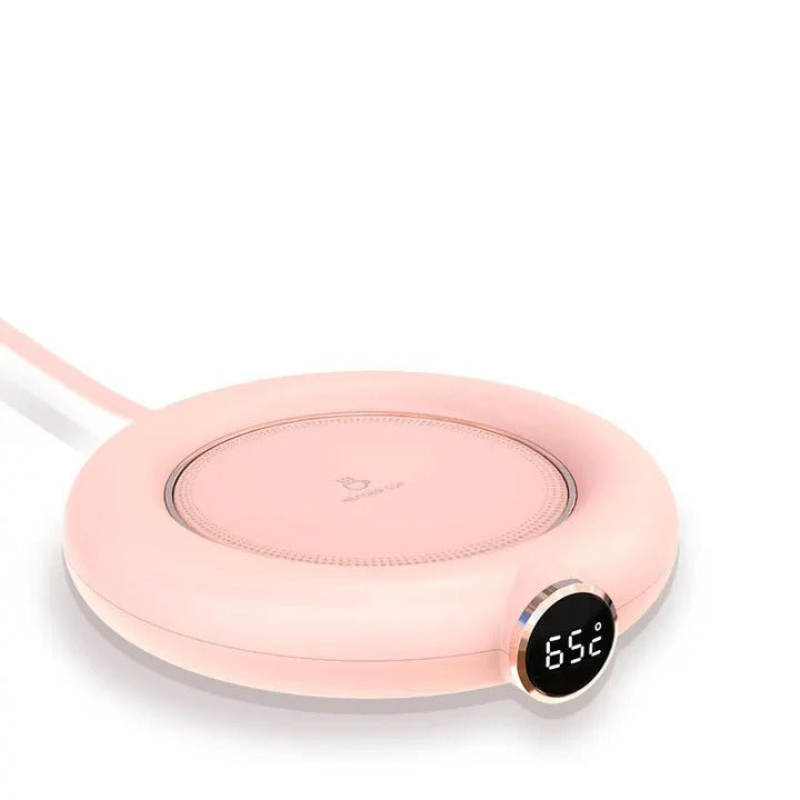 Slimme bekerwarmer met digitaal display en drie temperaturen