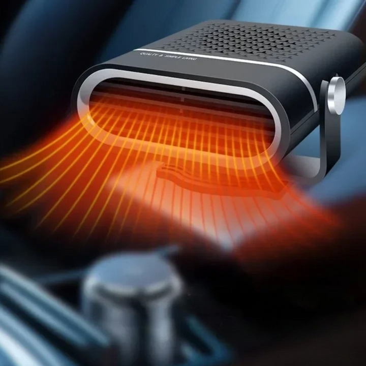 Draagbare autoverwarmer met ventilator op 12V en USB
