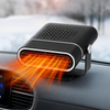 Autoverwarmer en ruitontdooier | 12V USB Draagbaar | Zwart