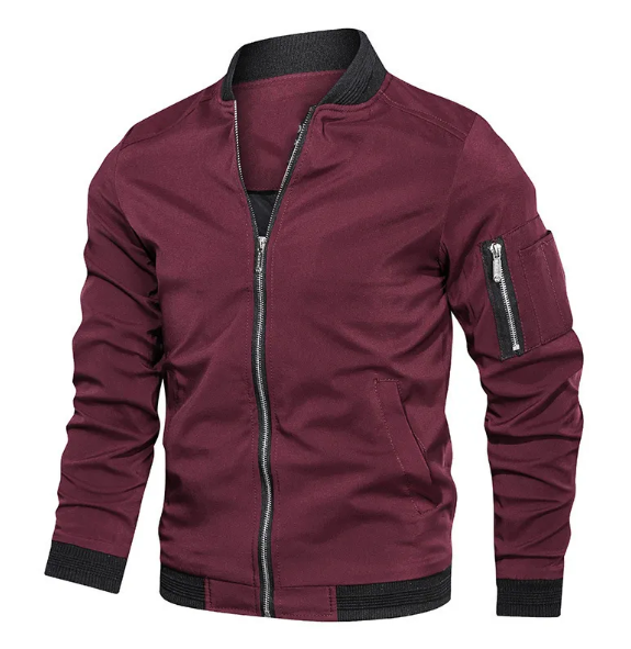 Heren Bomberjack met Ritsdetails – Gevoerd All-Season Jack