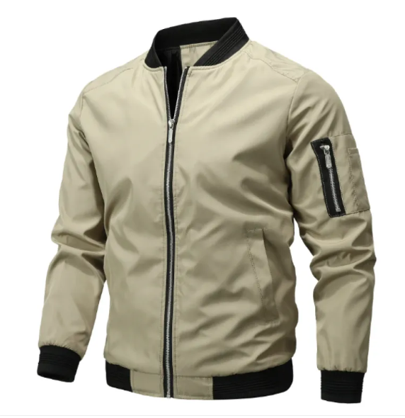 Heren Bomberjack met Ritsdetails – Gevoerd All-Season Jack