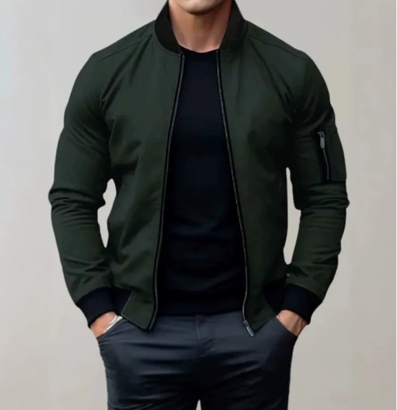 Heren Bomberjack met Ritsdetails – Gevoerd All-Season Jack