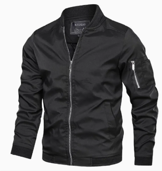 Heren Bomberjack met Ritsdetails – Gevoerd All-Season Jack