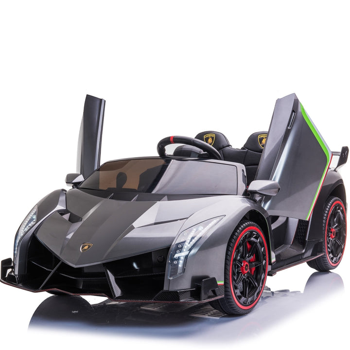 Veneno 12V 2 Persoons Elektrische Kinderauto Metallic Grijs