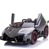Veneno 12V 2 Persoons Elektrische Kinderauto Metallic Grijs