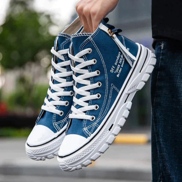 Comfortabel Streetwear Heren Chunky Canvas High Tops