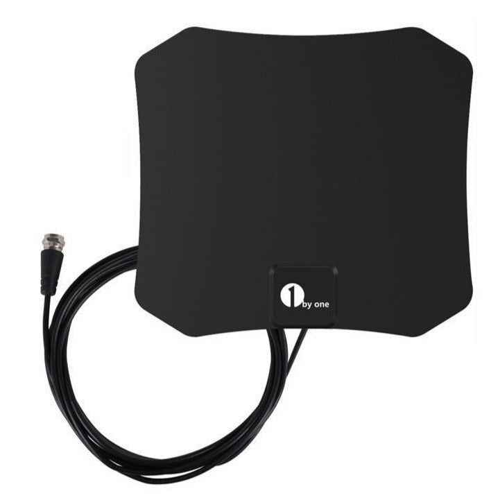 Binnenantenne voor tv, digitaal HDTV, plat, coaxkabel, voor wandmontage of opplakken