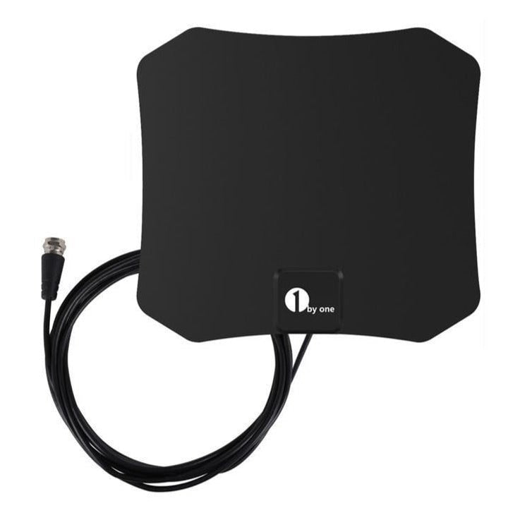 Binnenantenne voor tv, digitaal HDTV, plat, coaxkabel, voor wandmontage of opplakken