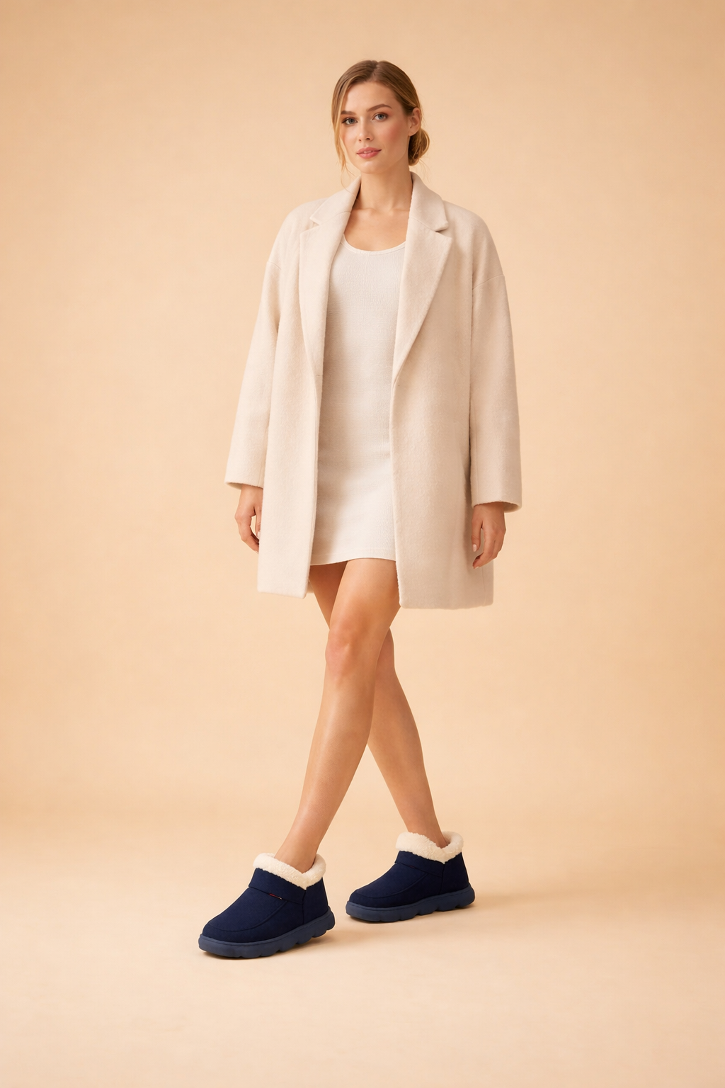 Dames Winterpantoffels met Warme Voering en Antislipzool