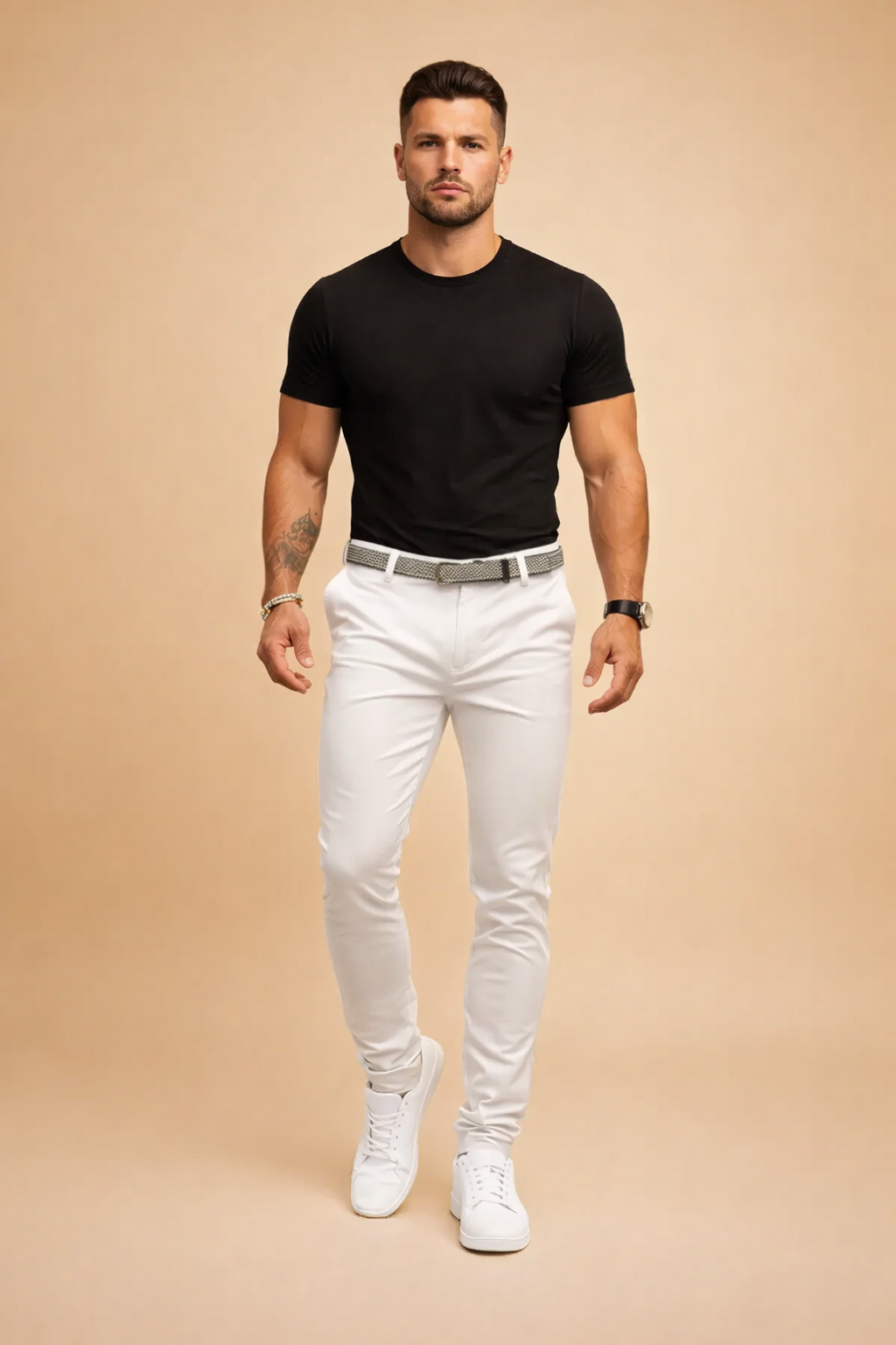 Heren Broek Slim Fit met Getailleerde Taille - Smart Casual