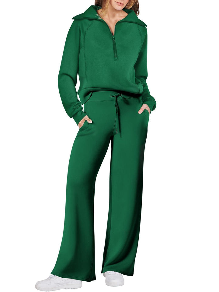 Oversized Lounge Set met Wide Leg Broek voor Vrouwen