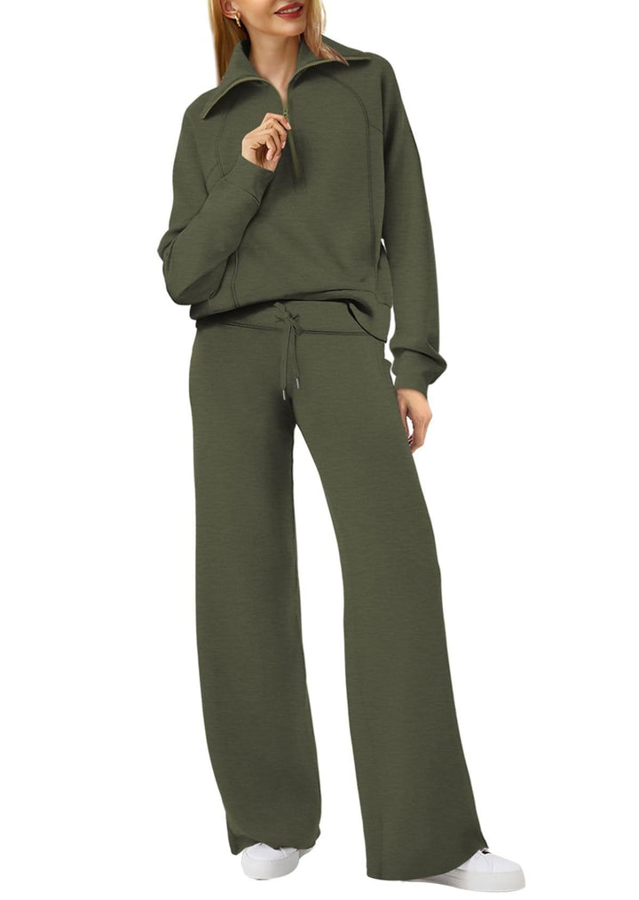 Oversized Lounge Set met Wide Leg Broek voor Vrouwen