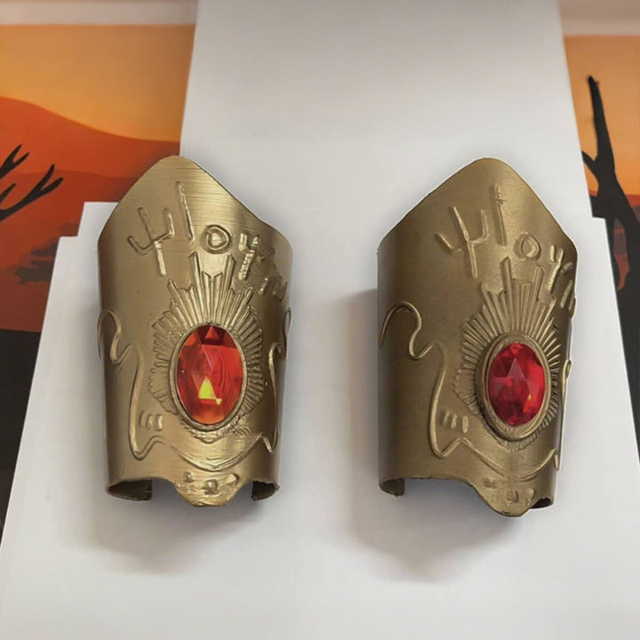 Halloween cosplay anime-kostuum voor kinderen met rode top met hoge hals en plooirok, synthetisch
