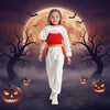 Halloween cosplaykostuum voor kinderen en volwassenen, jumpsuit met asymmetrische mouwen