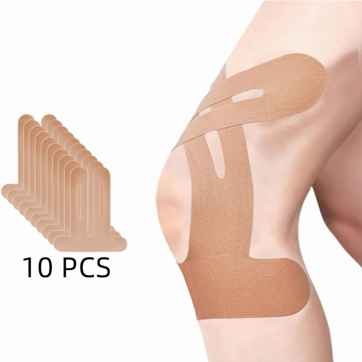 Kinesiotape voor knie- en enkelondersteuning met voorgesneden stroken