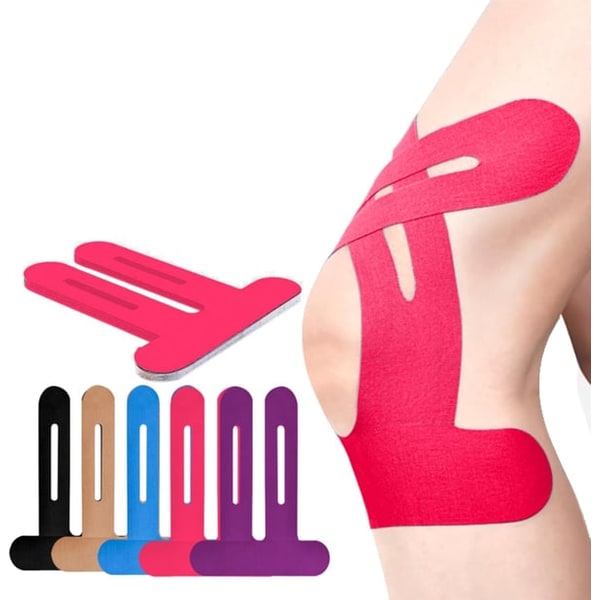 Kinesiotape voor knie- en enkelondersteuning met voorgesneden stroken