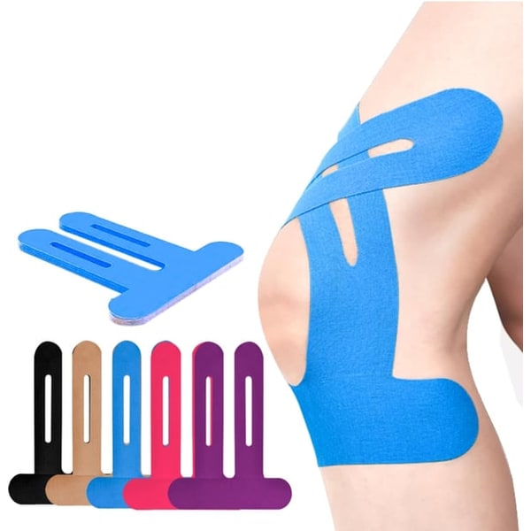 Kinesiotape voor knie- en enkelondersteuning met voorgesneden stroken