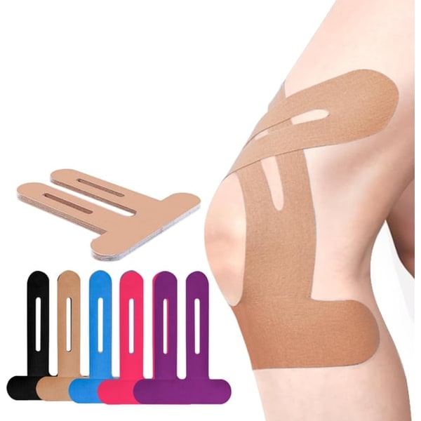 Kinesiotape voor knie- en enkelondersteuning met voorgesneden stroken