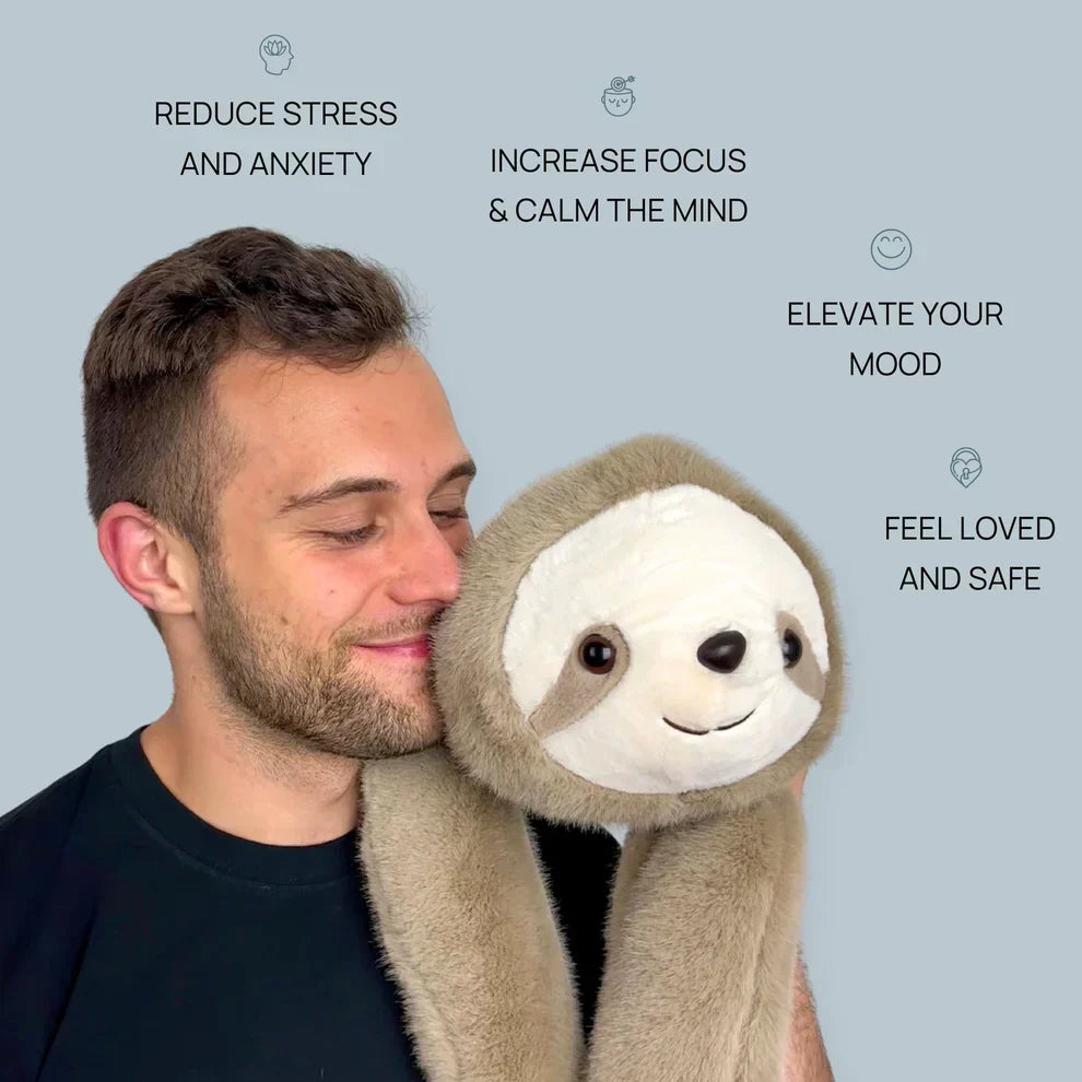 Zachte pluchen knuffel van 45 cm tegen stress met lange knuffelarmen