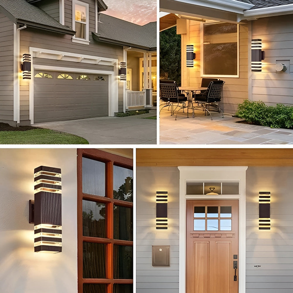 LED-buitenwandlamp – moderne op- en neerwaartse verlichting | Weerbestendig